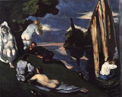 Paul Cezanne Pastoral(Idyll) oil painting image